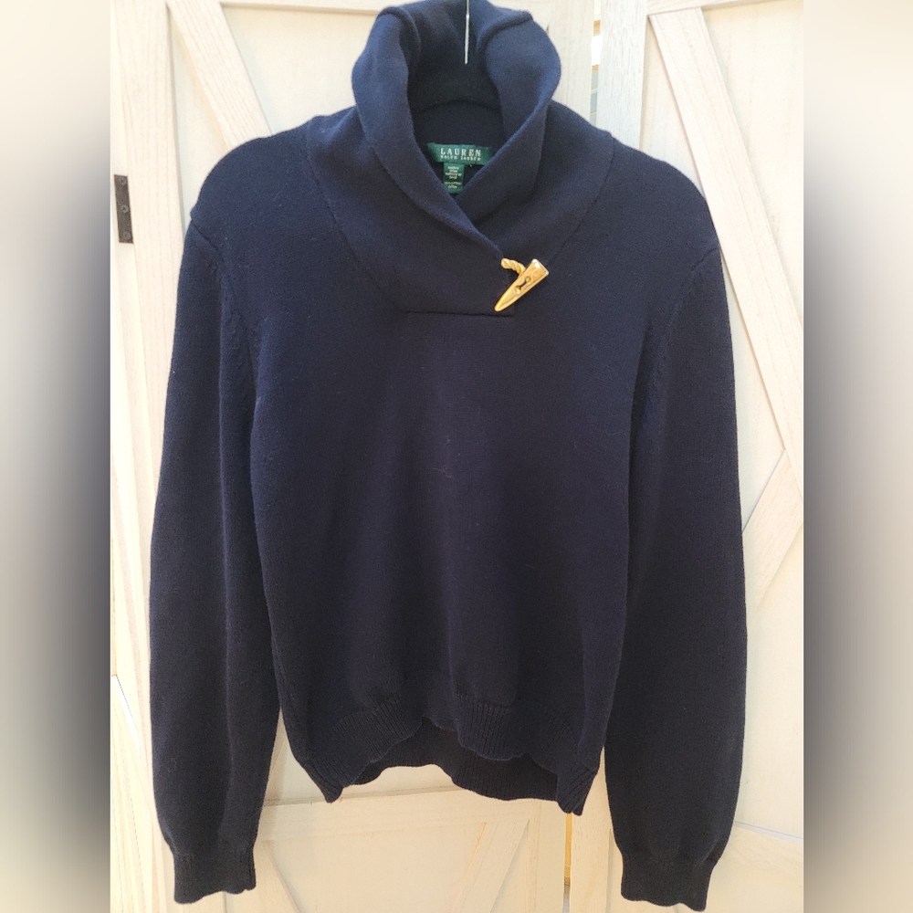 Ralph Lauren Navy Sweater Size Small